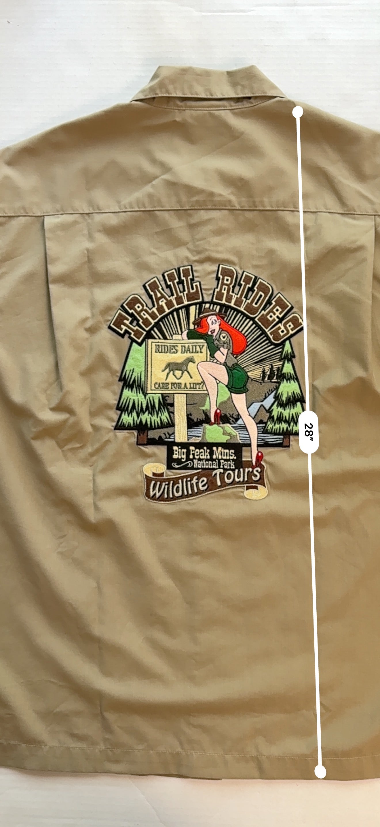 Disneyland Resort Ranger Rabbit Trail Rides Cast Member Shirt Jessica Rabbit S