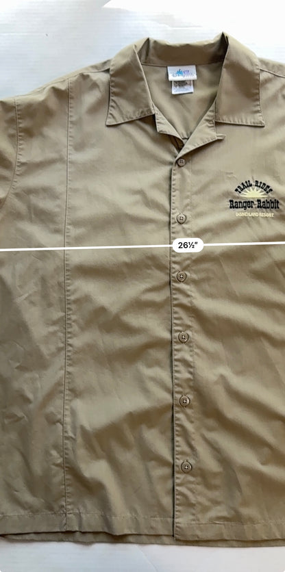 Disneyland Resort Ranger Rabbit Trail Rides Cast Member Shirt Jessica Rabbit XL