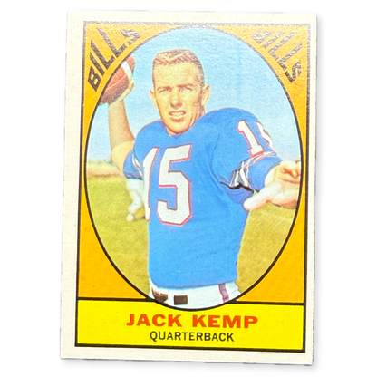 1967 Topps Jack Kemp #24 Buffalo Bills Quarterback Vintage Football Card
