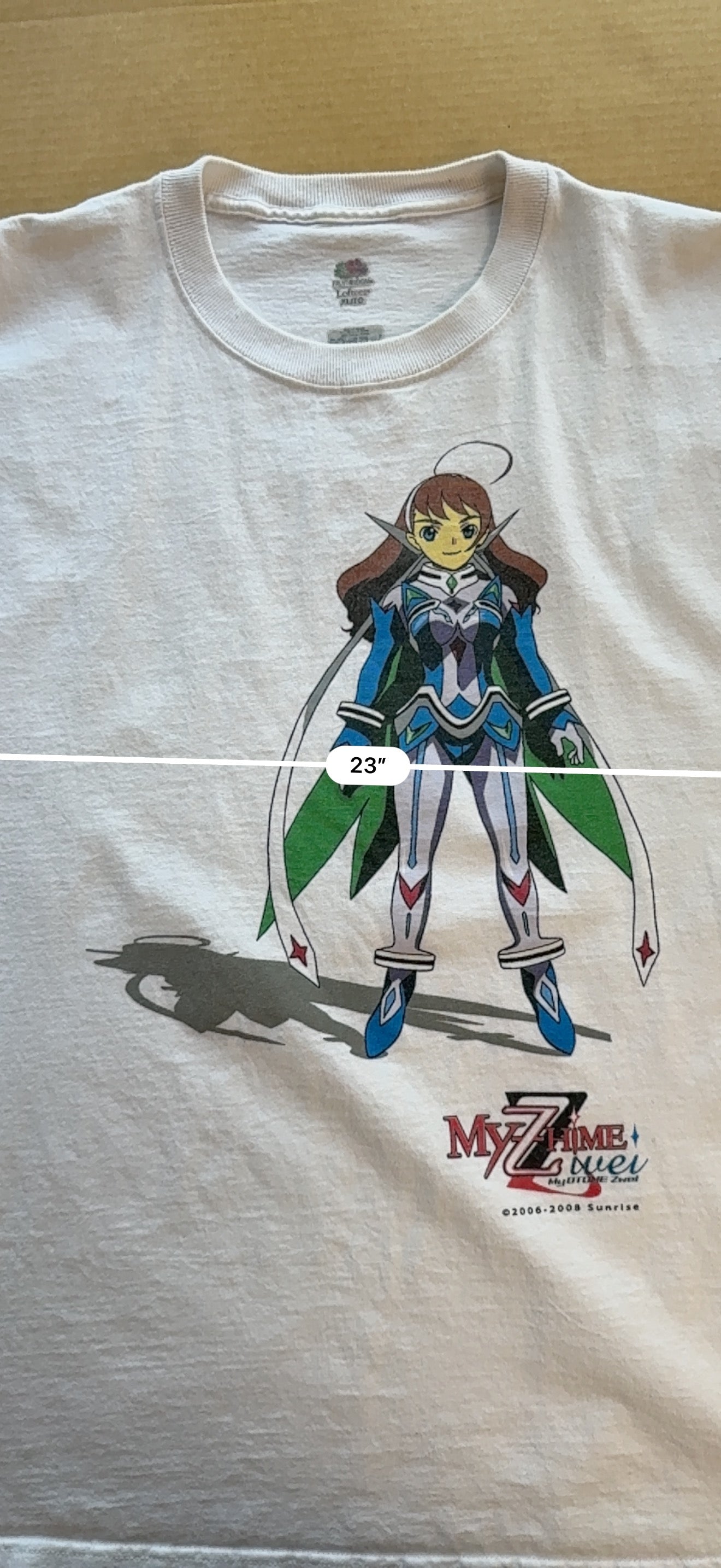 My-Z-HiME My Otome Zwei Anime Tee XL Double Sided Sunrise 2006-2008