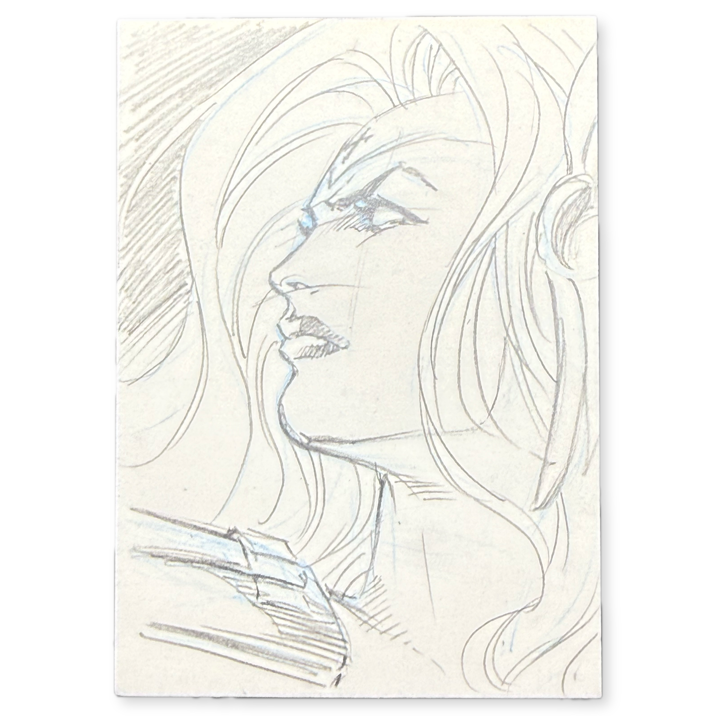 Lady Death Dark Alliance Hand Drawn Sketch Card 1 of 1 With COA Chaos Comics