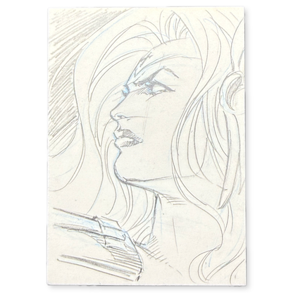 Lady Death Dark Alliance Hand Drawn Sketch Card 1 of 1 With COA Chaos Comics