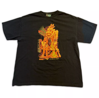 RARE Erosty Pop Japanese Hot Rod T-Shirt L Rockin' Jellybean Erostika Black Fink