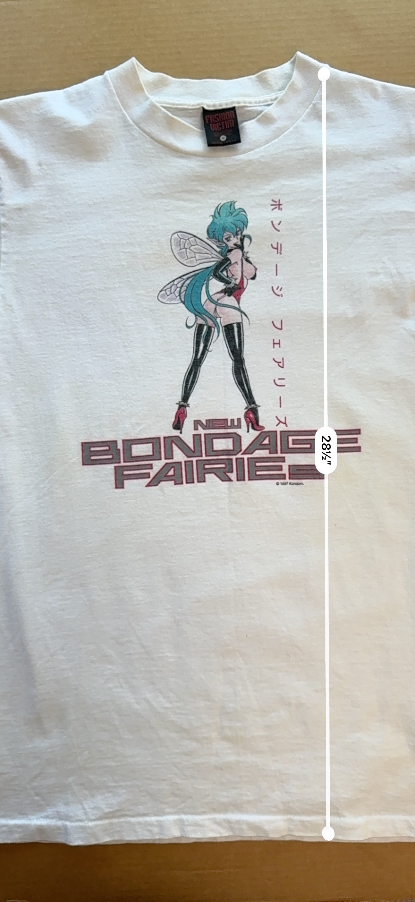Vintage 1997 New Bondage Fairies Kondom Tee Fashion Victim EROS Comix Manga