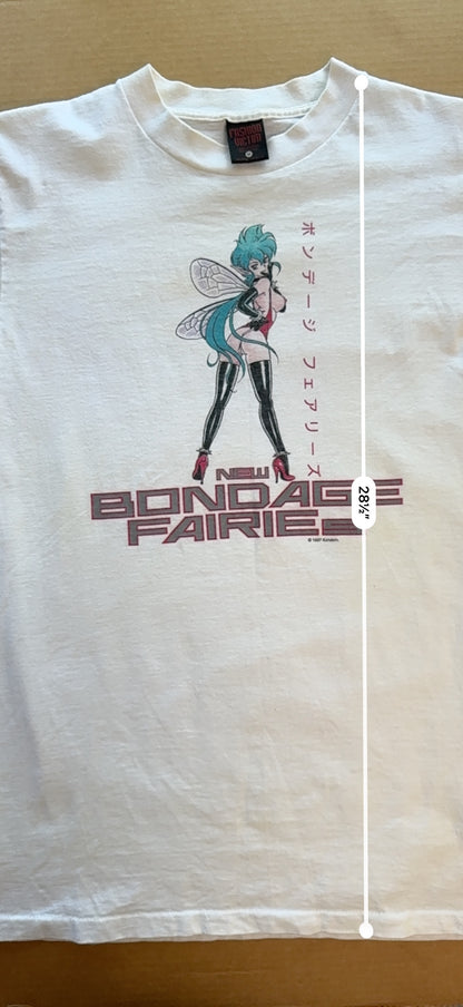 Vintage 1997 New Bondage Fairies Kondom Tee Fashion Victim EROS Comix Manga