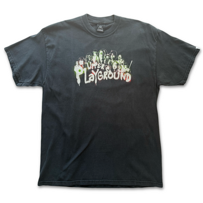 Upper Playground x The Warriors Baseball Fury Tee Rare Collab Faded Black L