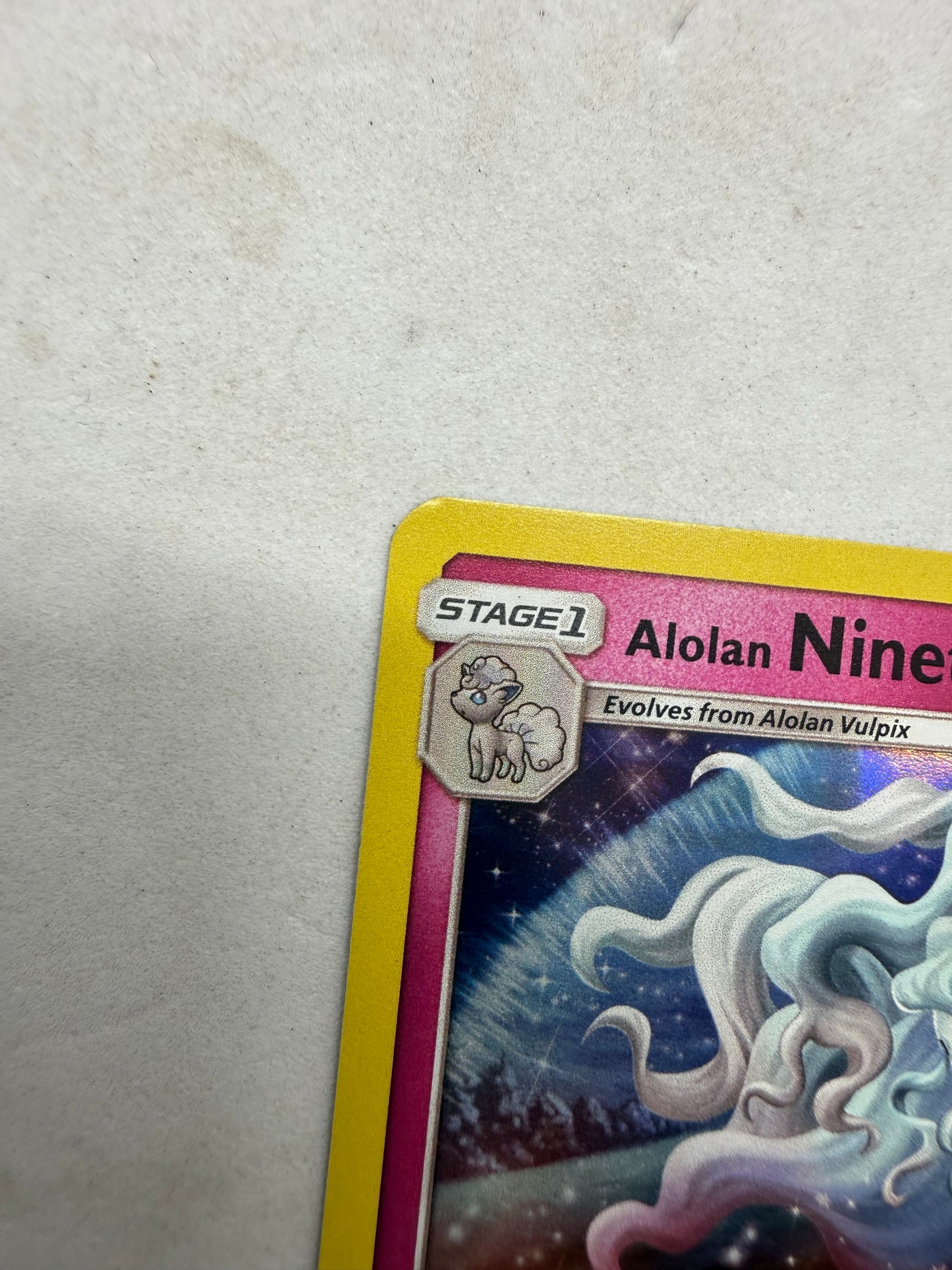 Pokemon Alolan Ninetales 111/181 Sun and Moon Team Up Holo Rare Card