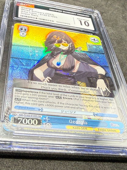 2023 Azur Lane Georgia Weiss Schwarz Super Rare CGC 10