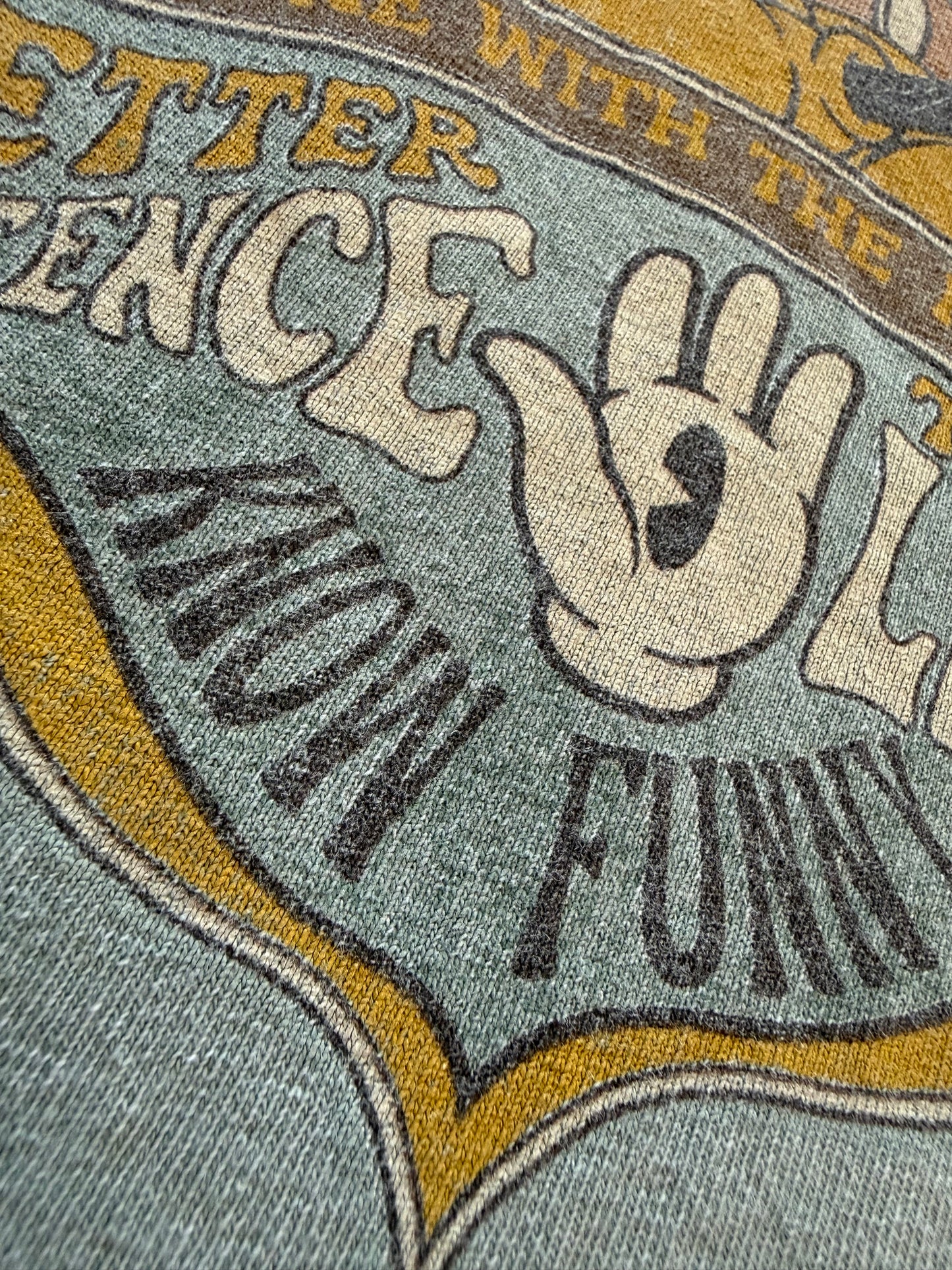 Walt Disney World Mickey Mouse Pathway to Enlightenment Tee Sage Green M