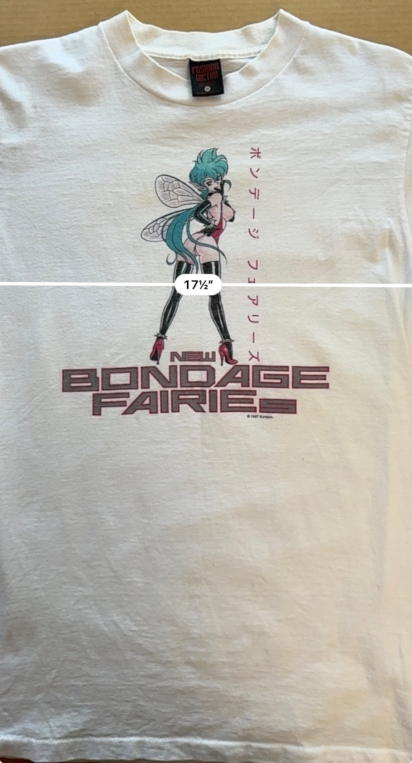 Vintage 1997 New Bondage Fairies Kondom Tee Fashion Victim EROS Comix Manga