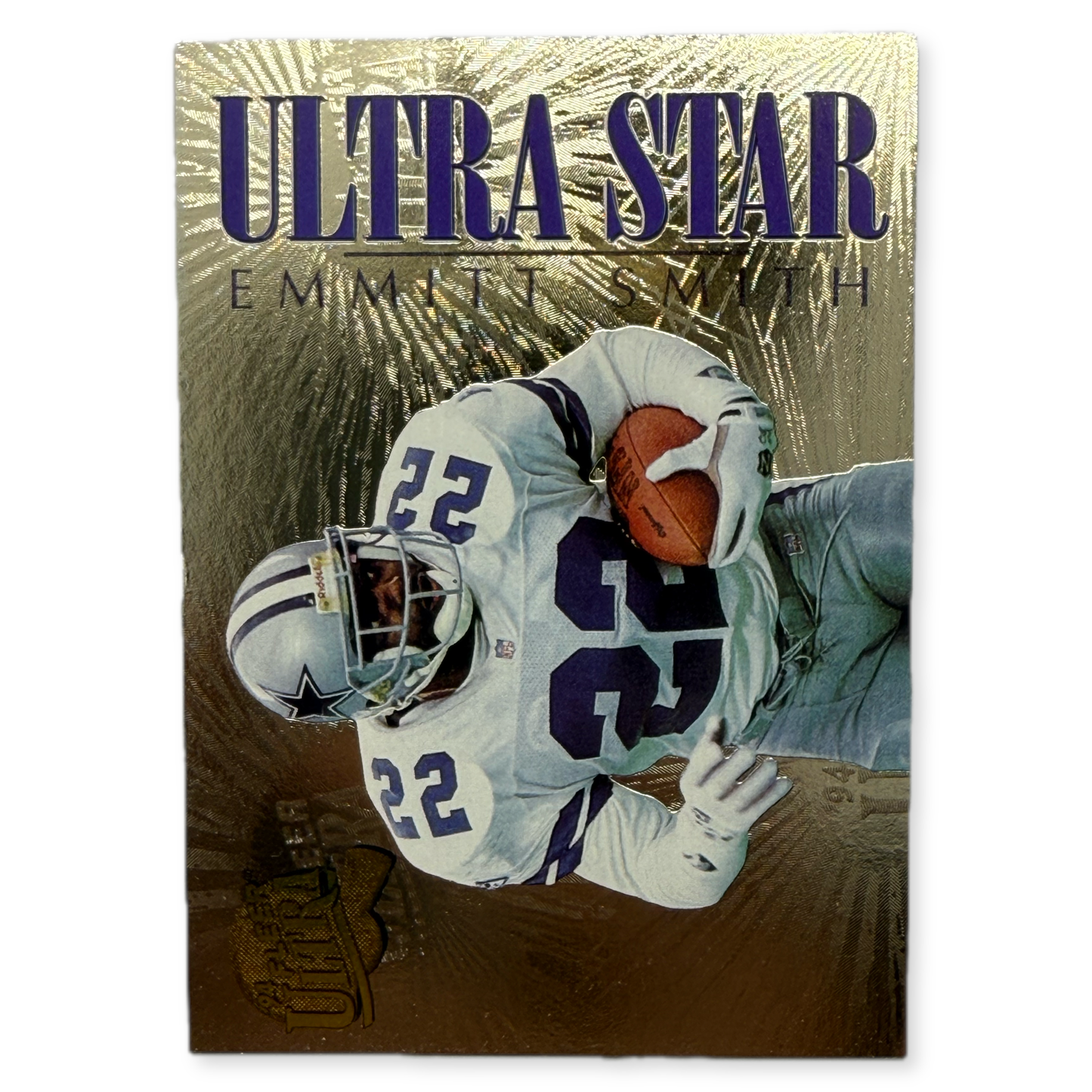 1994 Fleer Ultra Star Emmitt Smith Gold Foil Insert Card 8 of 9