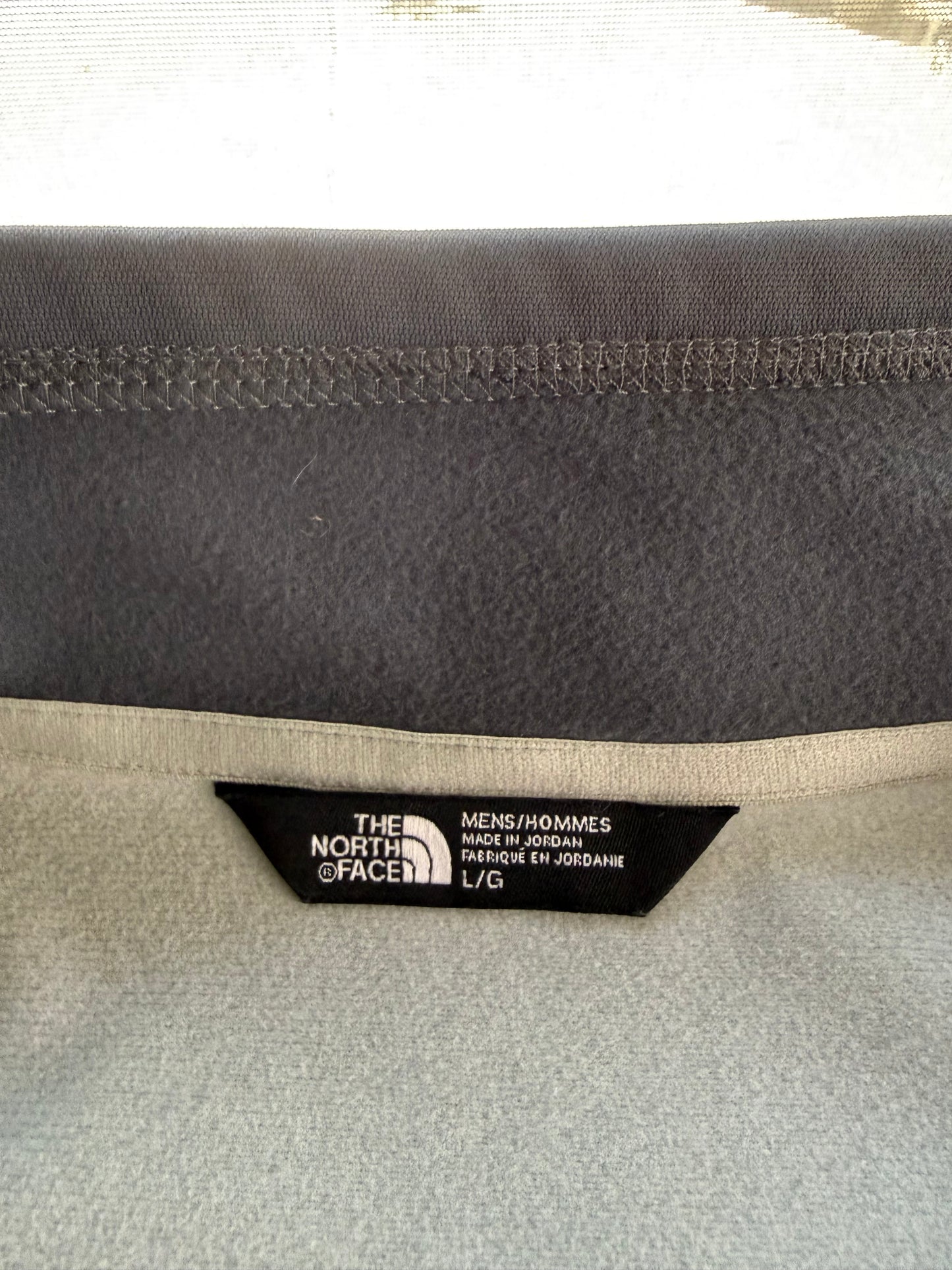 The North Face 100 Weight Cinder Full Zip Fleece Jacket Mens L Light Grey NWT