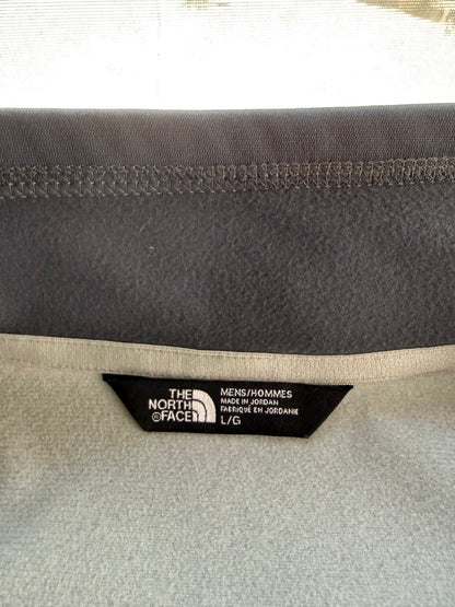 The North Face 100 Weight Cinder Full Zip Fleece Jacket Mens L Light Grey NWT