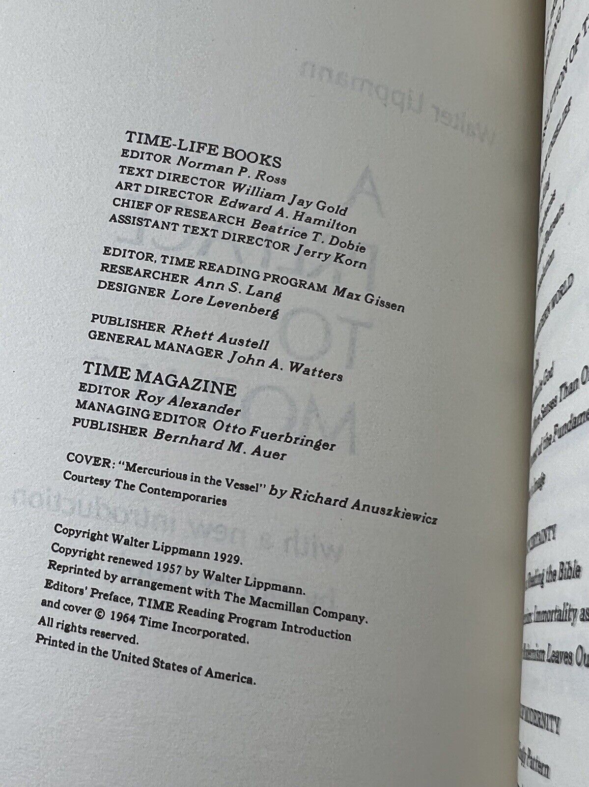 A Preface To Morals sc Walter Lippmann 1964 Time Inc ID:77619 - thriftgoblin