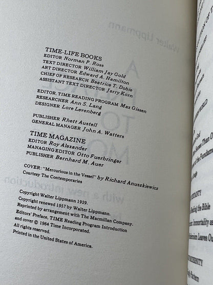 A Preface To Morals sc Walter Lippmann 1964 Time Inc ID:77619 - thriftgoblin