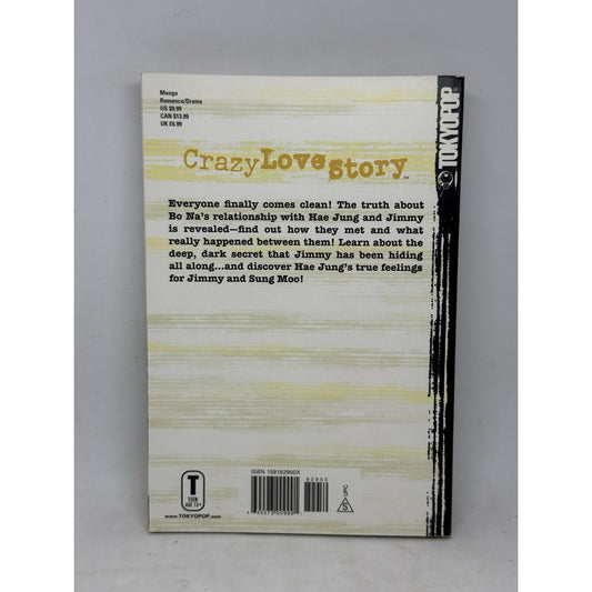 Crazy Love Story Vol 4 Manhwa Lee Vin TOKYOPOP Romance Drama Teen 2005 English