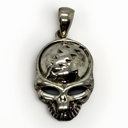 Grateful Dead .925 Silver Skull Pendant PSCL Marked 2.8g Sterling RARE Charm