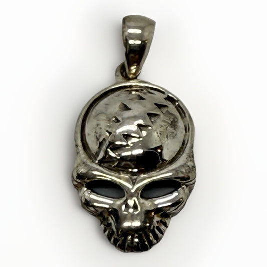 Grateful Dead .925 Silver Skull Pendant PSCL Marked 2.8g Sterling RARE Charm
