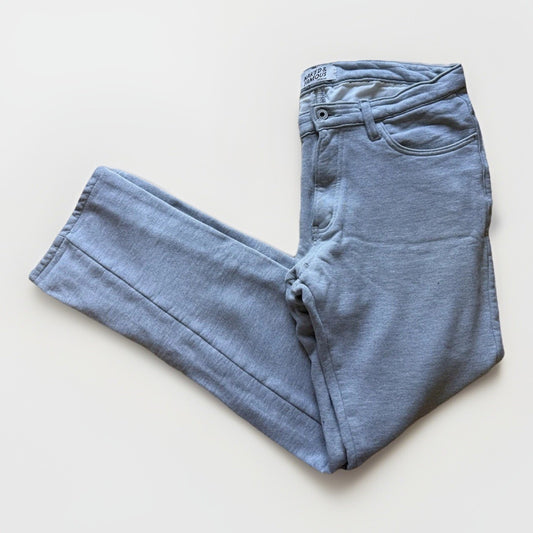 Naked & Famous Sweat Jeans Gray Fleece Joggers Men’s 33x36 Denim Look