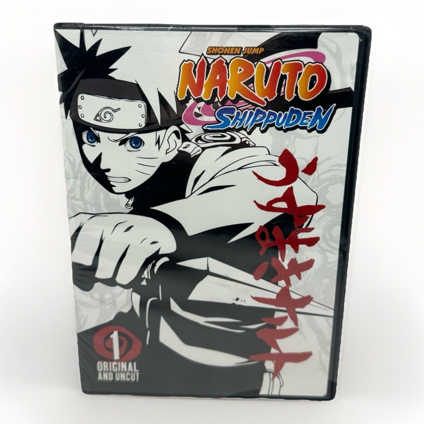 Naruto Shippuden Vol. 1 Original & Uncut DVD (2007) Anime Viz Media Ninja Sasuke