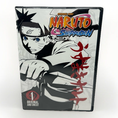 Naruto Shippuden Vol. 1 Original & Uncut DVD (2007) Anime Viz Media Ninja Sasuke