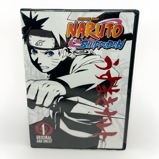 Naruto Shippuden Vol. 1 Original & Uncut DVD (2007) Anime Viz Media Ninja Sasuke