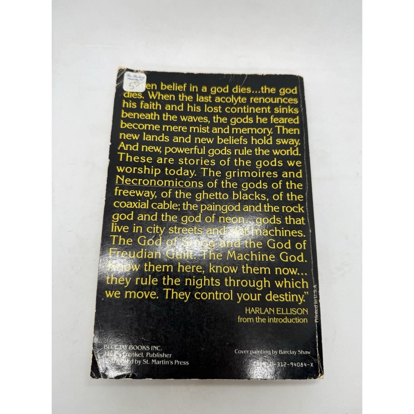 Harlan Ellison Deathbird Stories Bluejay Special Edition Sci Fi Paperback Book