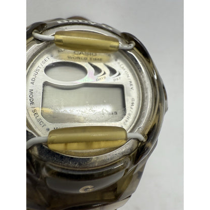 Vintage Casio Baby-G Watch BG-169RA Transparent Smoke Gray / White Accents As Is