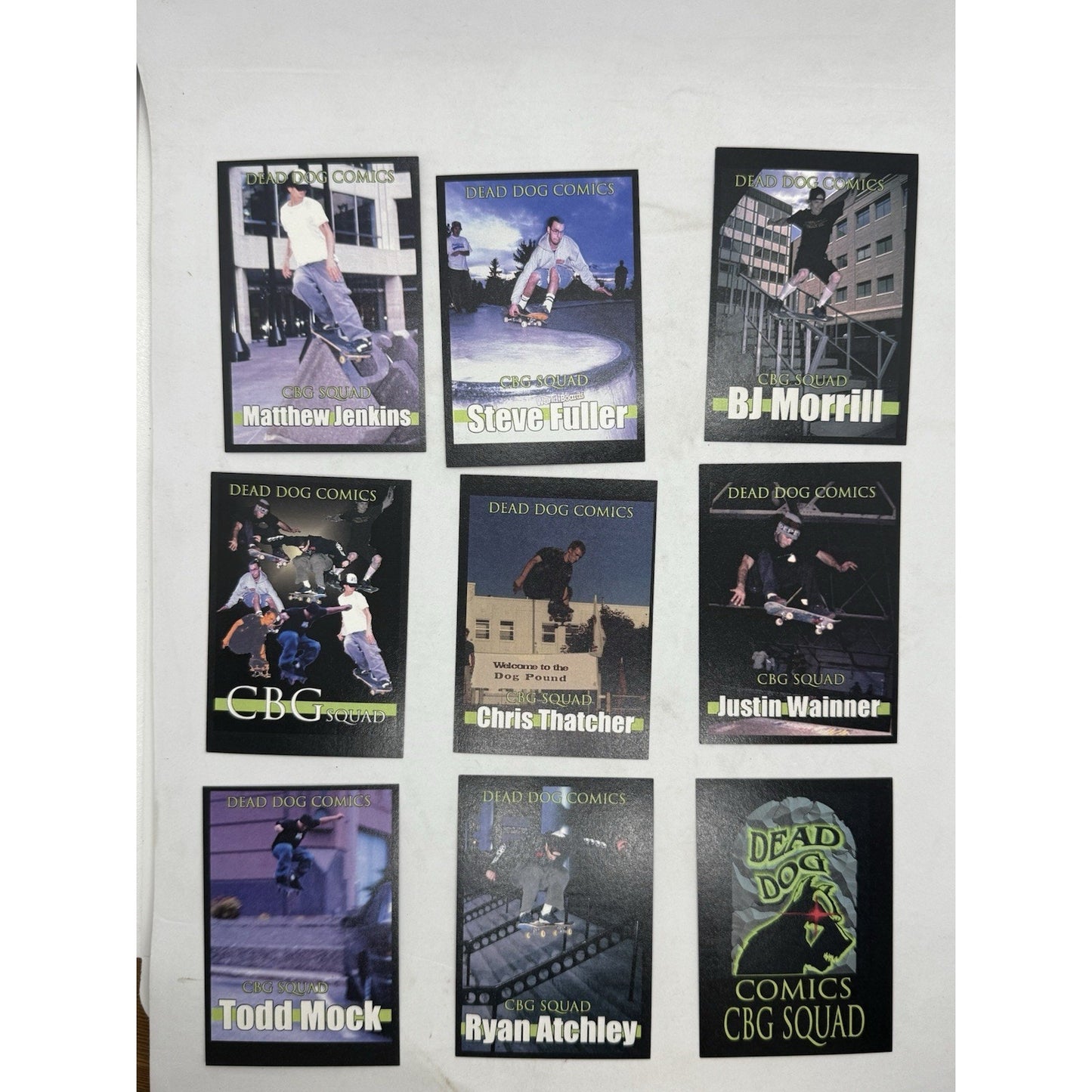 Dead Dog Comics Character & CBG Squad Trading Card Lot RARE Skateboard Team 90s