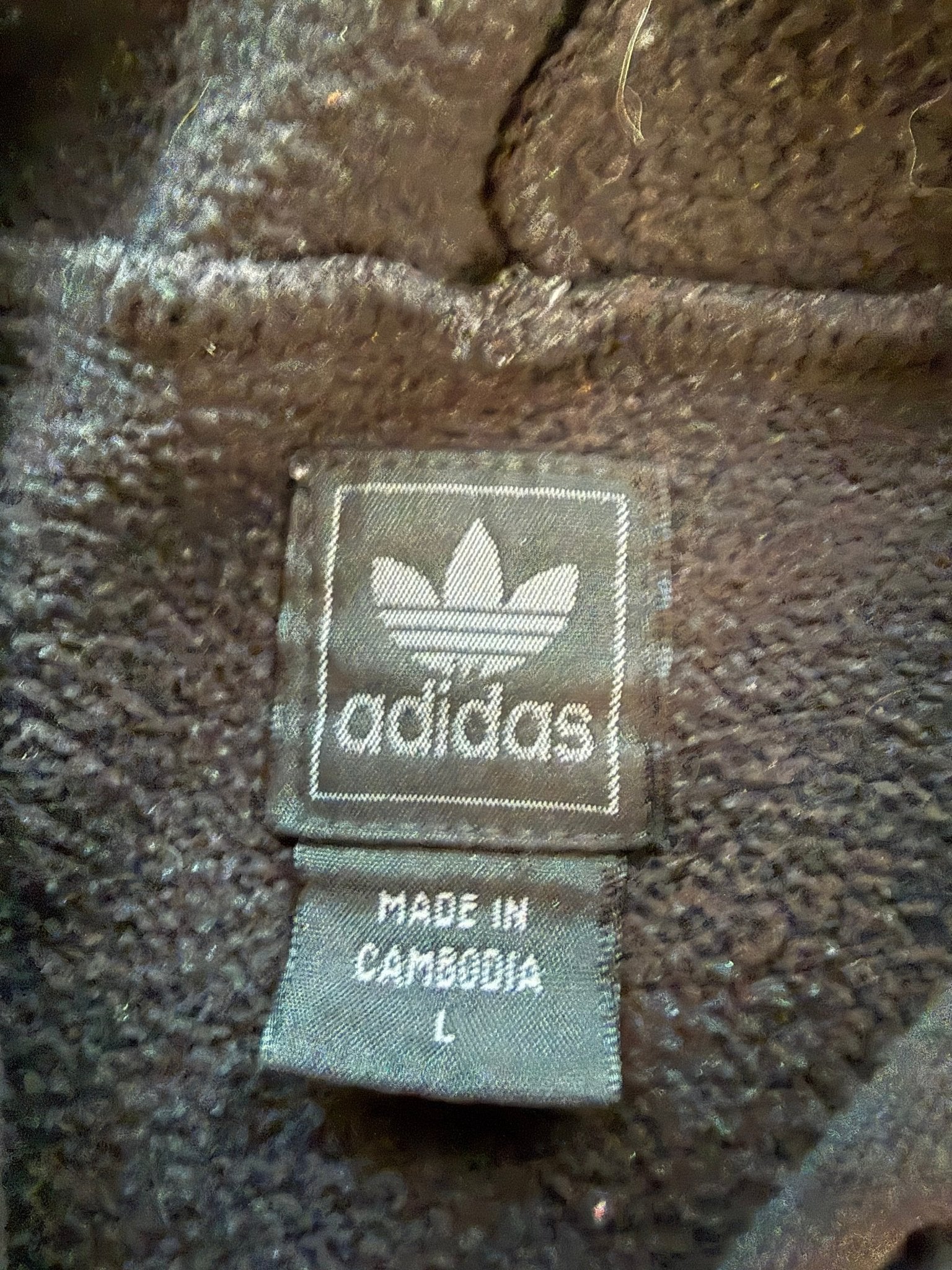 Adidas Originals Trefoil Hoodie Brown Multicolor Rare Colorway Vintage Size L - thriftgoblinTops