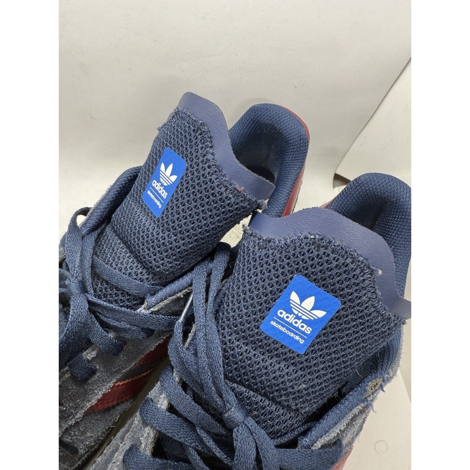 Adidas Samba ADV Navy Red Suede Skateboarding Shoes Mens 11.5 CQ1134 Skate Sneak - thriftgoblin