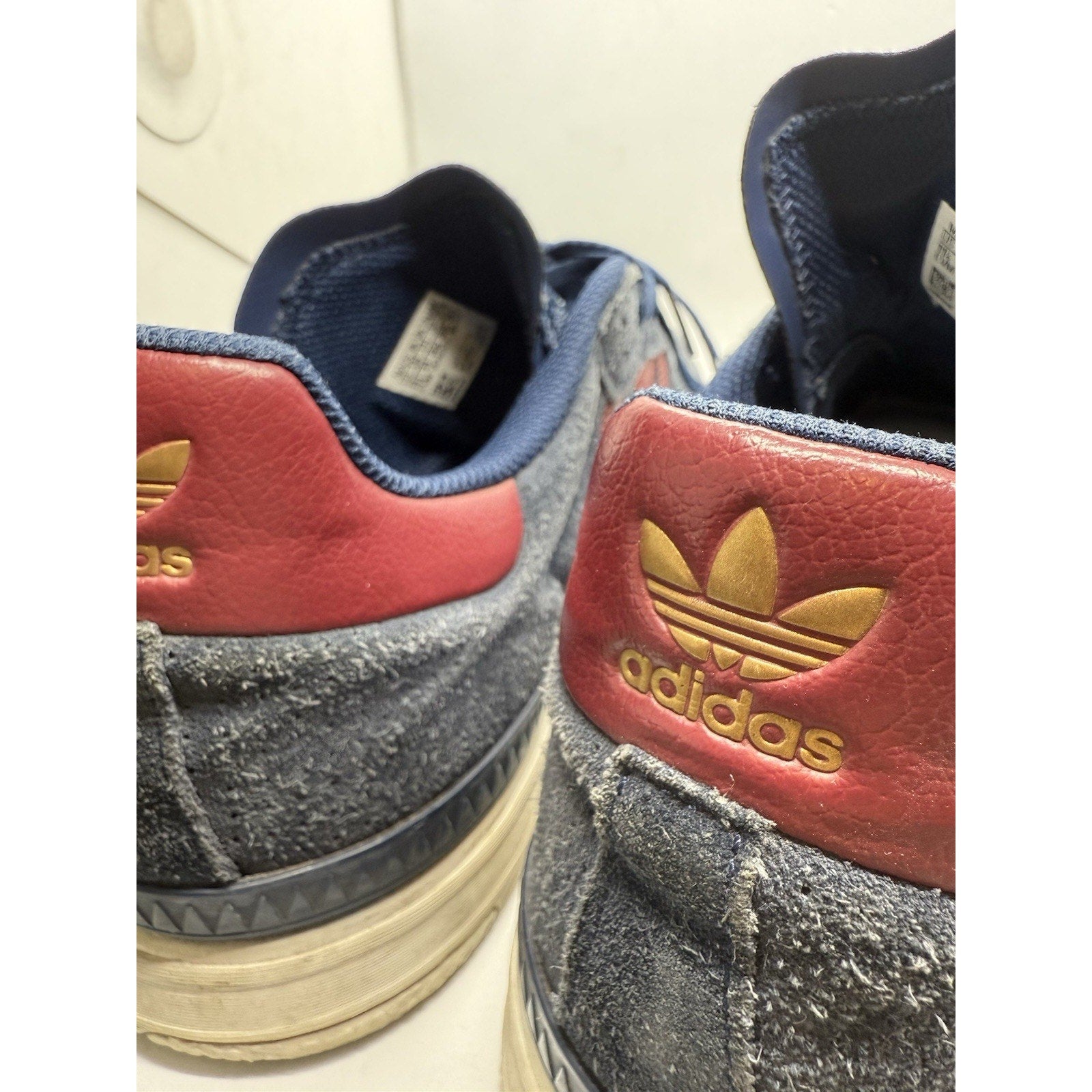 Adidas Samba ADV Navy Red Suede Skateboarding Shoes Mens 11.5 CQ1134 Skate Sneak - thriftgoblin