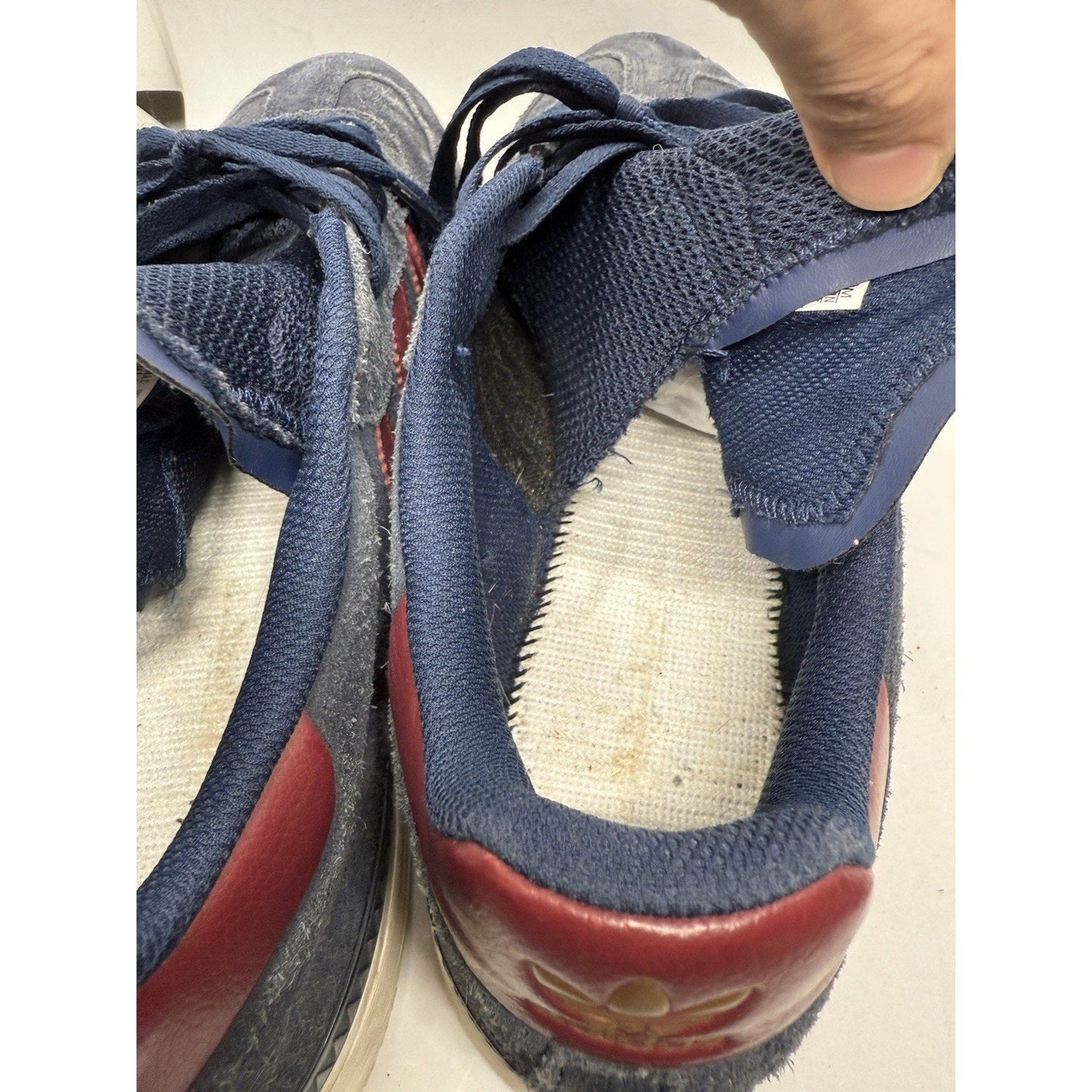 Adidas Samba ADV Navy Red Suede Skateboarding Shoes Mens 11.5 CQ1134 Skate Sneak - thriftgoblin