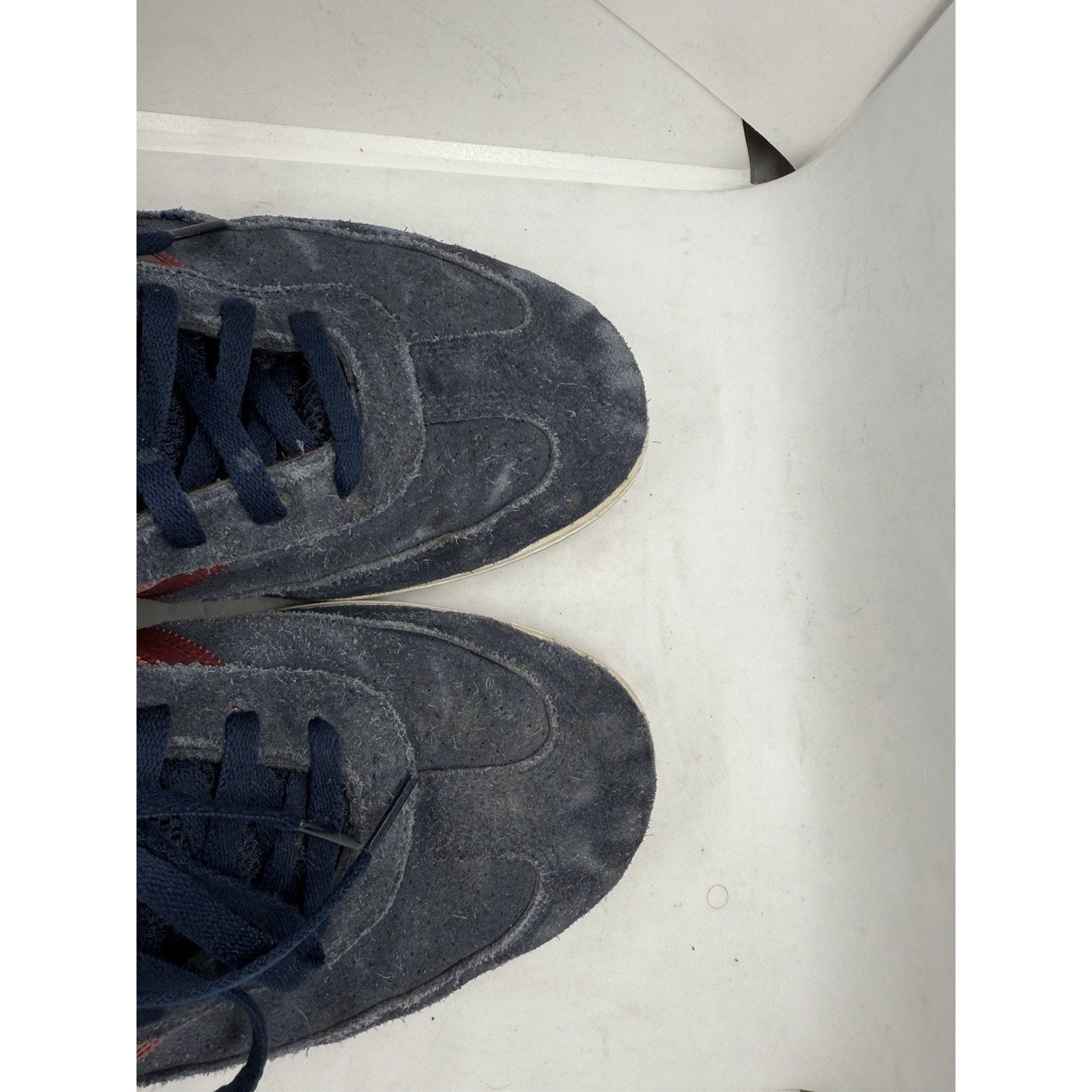 Adidas Samba ADV Navy Red Suede Skateboarding Shoes Mens 11.5 CQ1134 Skate Sneak - thriftgoblin
