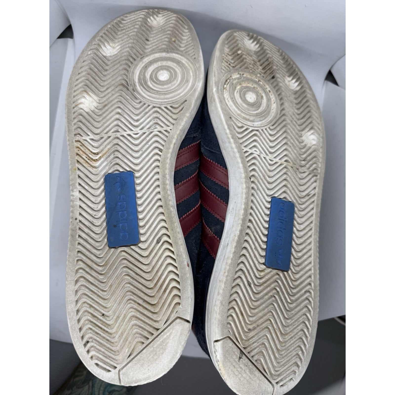 Adidas Samba ADV Navy Red Suede Skateboarding Shoes Mens 11.5 CQ1134 Skate Sneak - thriftgoblin
