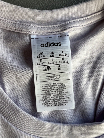 Adidas Women`s Branded Training Tank Purple Tint/Copper Metallic NWT XS Crossfit - thriftgoblin