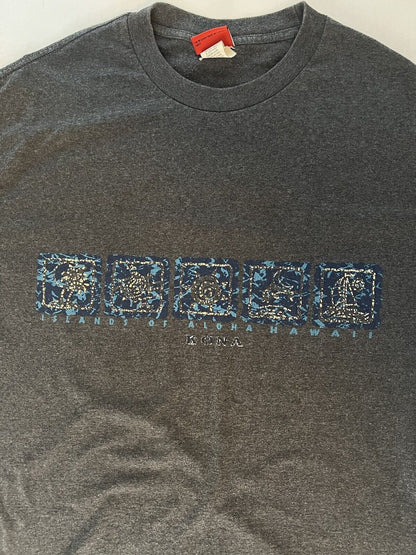 Adult Swim Cartoon Network Islands Of Hawaii Kona Mens Shirt USA Large Misprint? - thriftgoblin