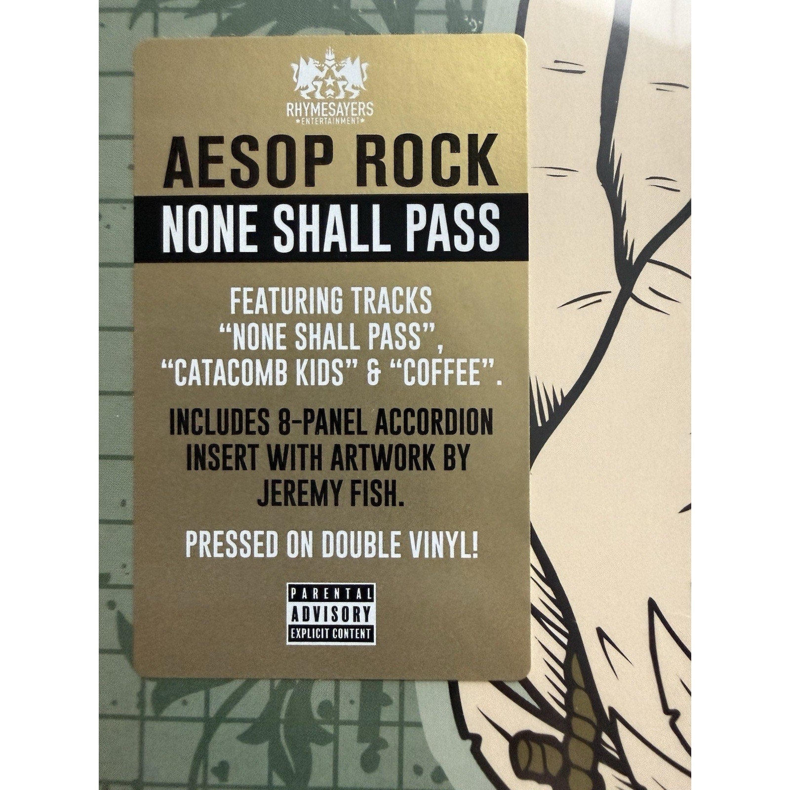 Aesop Rock None Shall Pass 2LP Vinyl 2023 Rhymesayers RSE357 Sealed Jeremy Fish - thriftgoblin