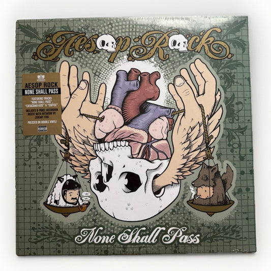 Aesop Rock None Shall Pass 2LP Vinyl 2023 Rhymesayers RSE357 Sealed Jeremy Fish - thriftgoblin