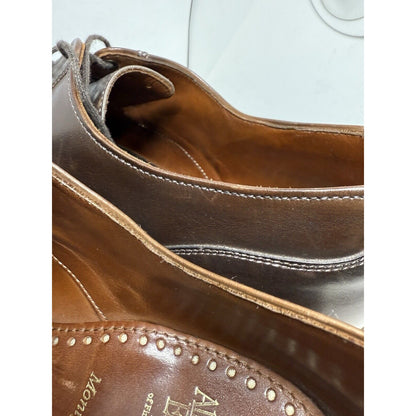 Allen-Edmonds Shoes Montgomery Split Toe Brown Lace Up US 12 D Dress Leather
