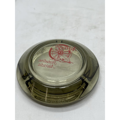 New Vintage Ashtray Harvey's State Line Nevada Resort Hotel Lake Tahoe Glass NV