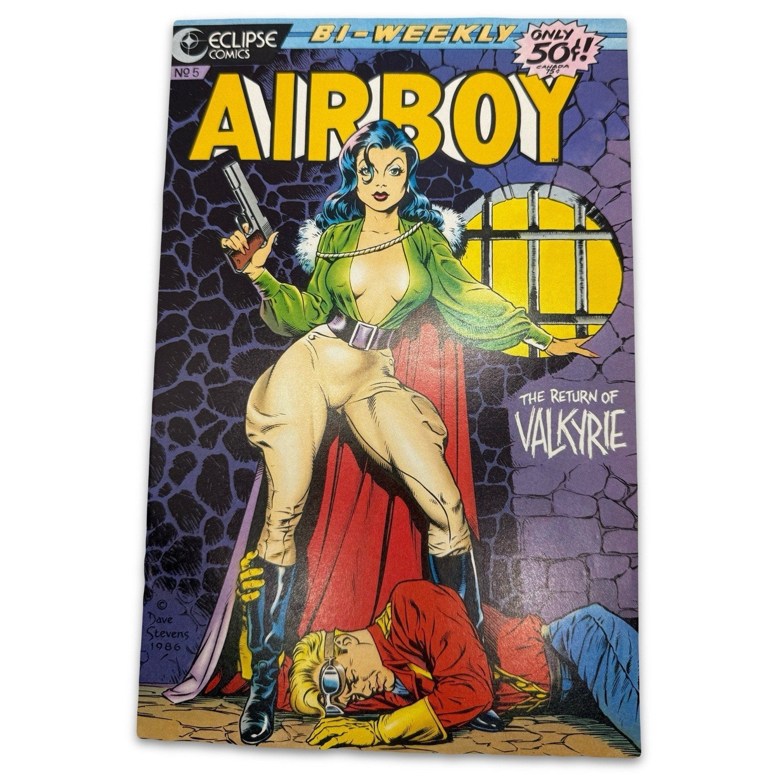 Airboy 5 1986 Eclipse Comics Dave Stevens Cover The Return of Valkyrie VF+ - thriftgoblin