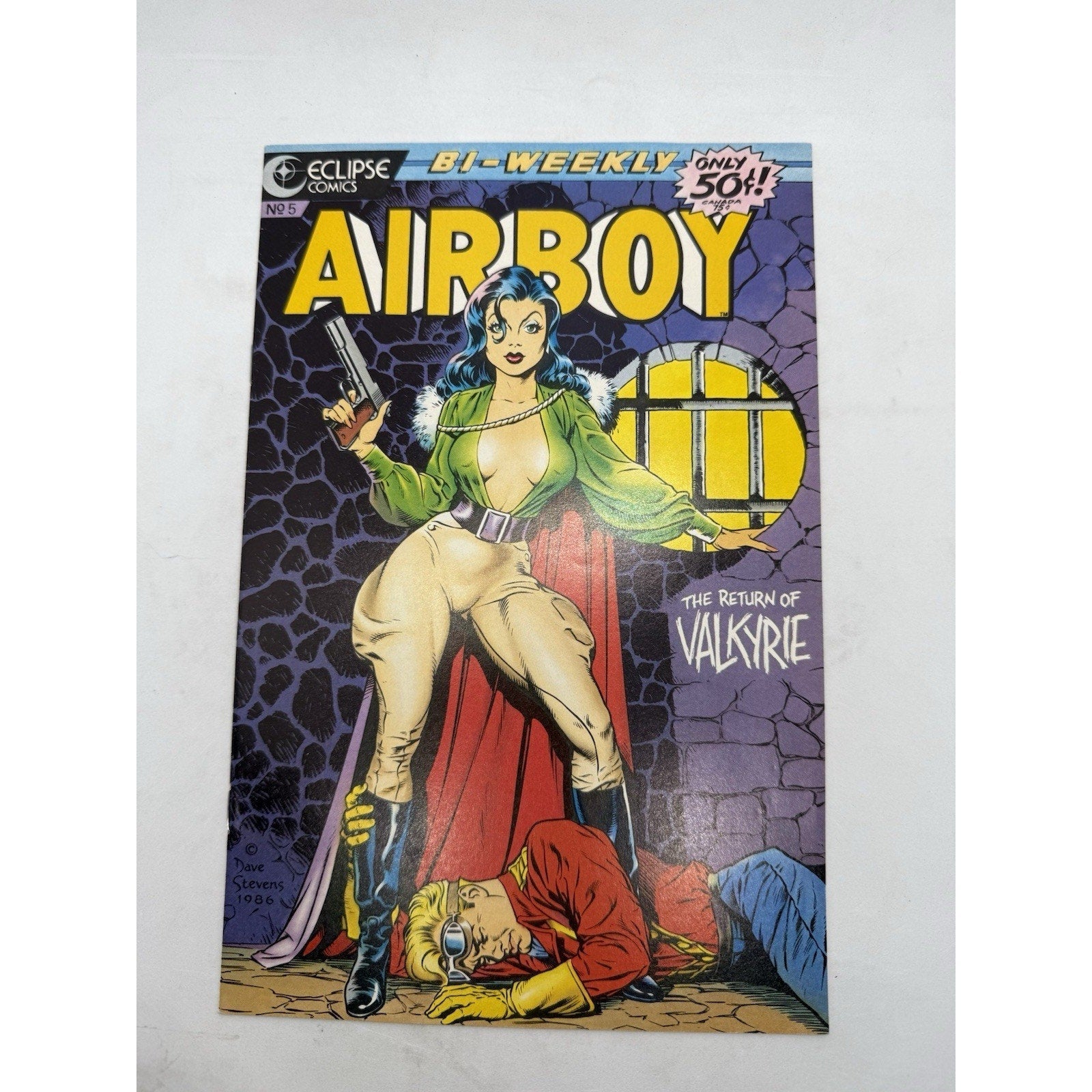 Airboy 5 1986 Eclipse Comics Dave Stevens Cover The Return of Valkyrie VF+ - thriftgoblin