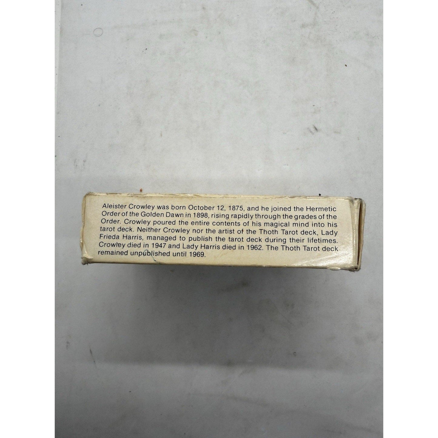 Aleister Crowley Thoth Tarot Deck Esoteric 1986 AGMüller Small Card Size READ 86 - thriftgoblin