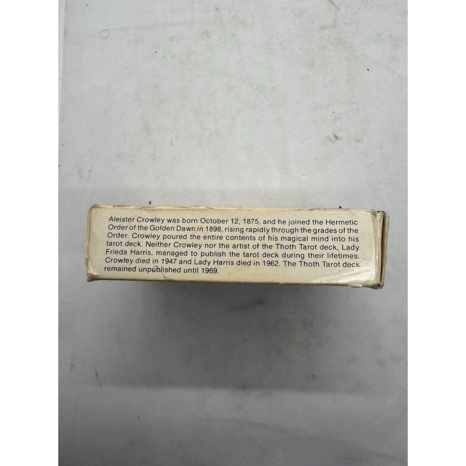 Aleister Crowley Thoth Tarot Deck Esoteric 1986 AGMüller Small Card Size READ 86 - thriftgoblin