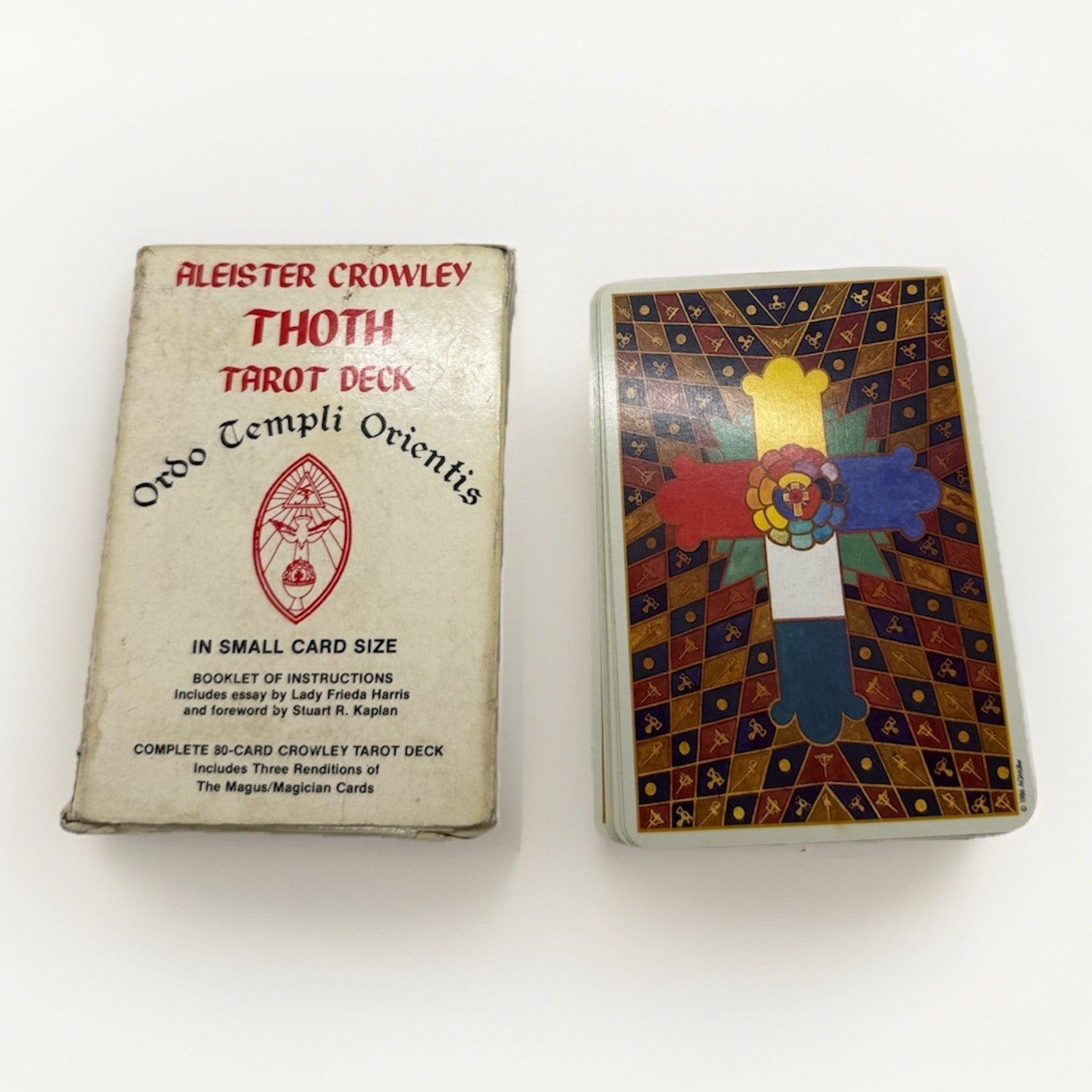 Aleister Crowley Thoth Tarot Deck Esoteric 1986 AGMüller Small Card Size READ 86 - thriftgoblin