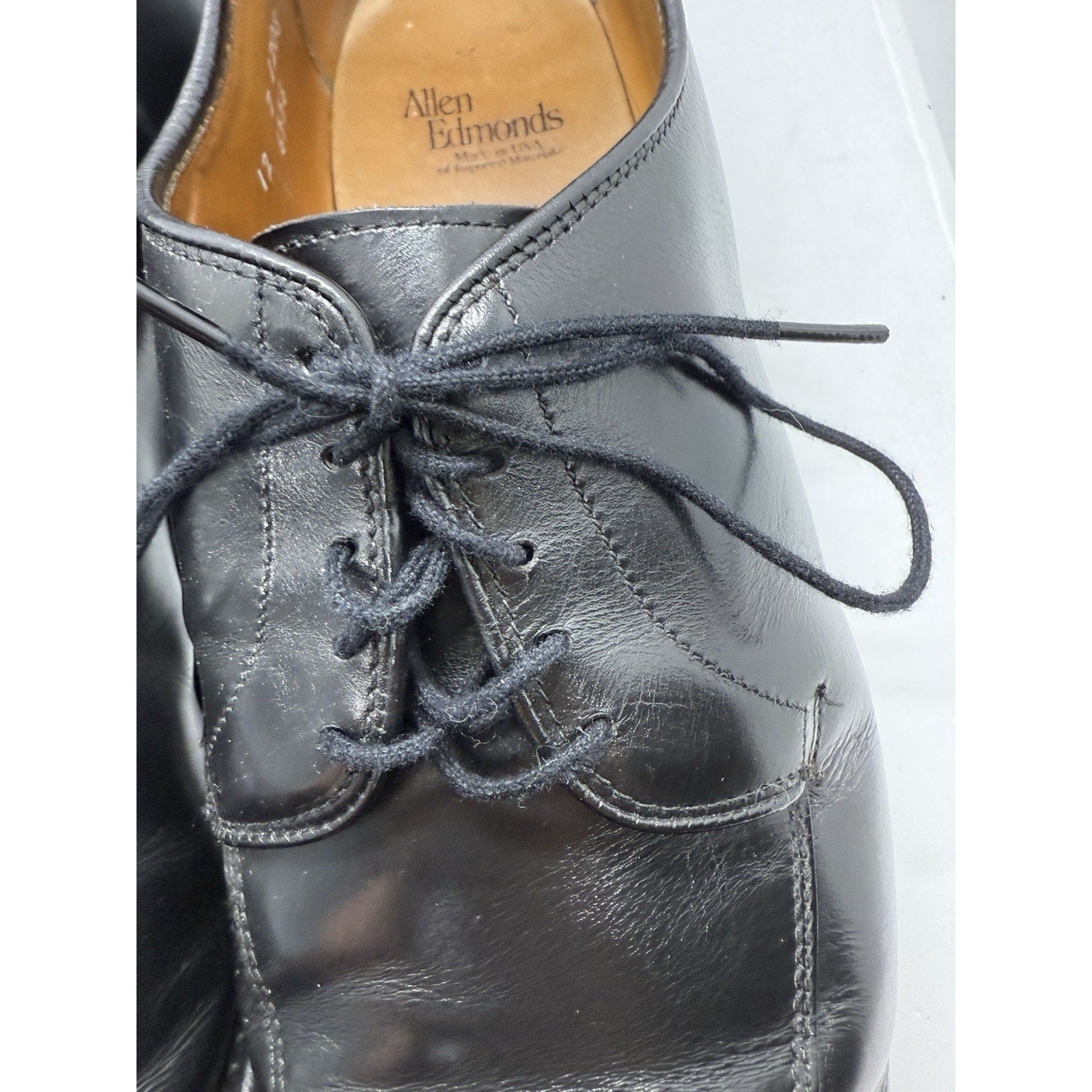 Allen Edmonds Delray Men's Black Leather Split-Toe Oxford Dress Shoes – thriftgoblin Allen Edmonds Delray Men's Black Leather Split-Toe Oxford Dress Shoes – thriftgoblin