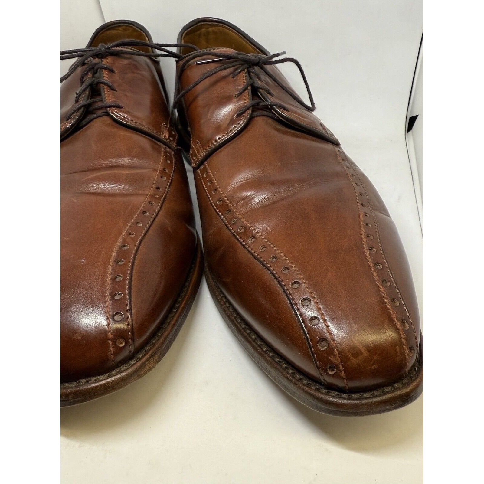 Allen Edmonds Men's Shoe Wendell Almond Bicycle-toe Derby 12D Dress thriftgoblin Allen Edmonds Men's Shoe Wendell Almond Bicycle-toe Derby 12D Dress thriftgoblin