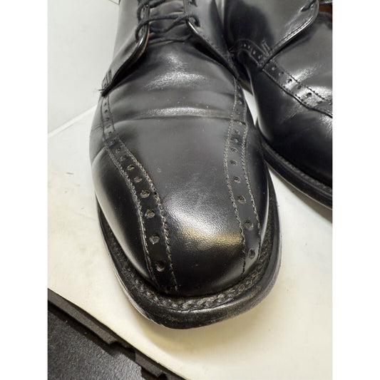 Allen Edmonds Men's Shoe 🇺🇸 Wendell Almond Bicycle - toe Derby 12D Dress Leather - thriftgoblin
