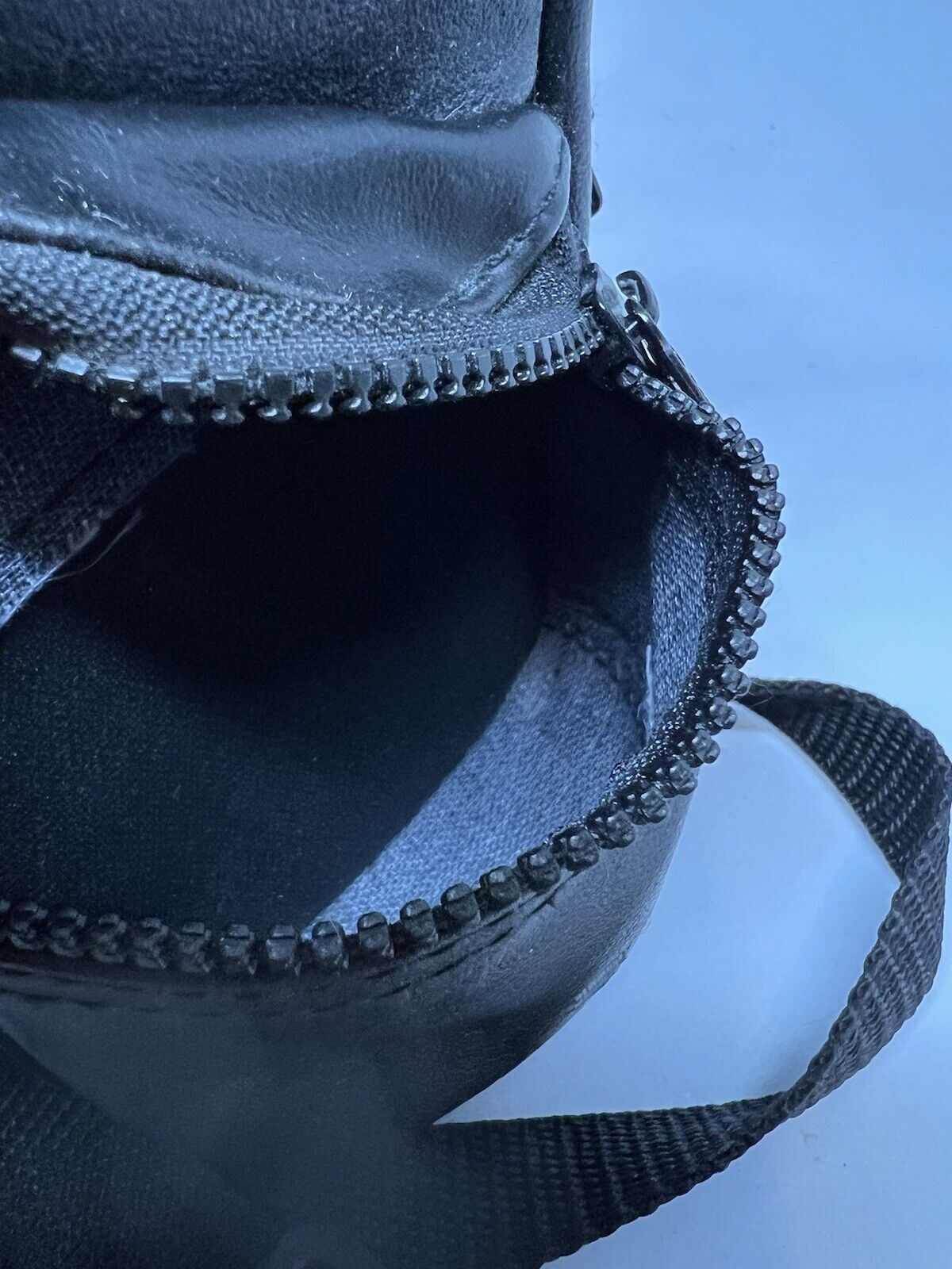 Ambico Camera Case Zip Up With Strap Black 35mm Cameras Leather Mini Backpack - thriftgoblin